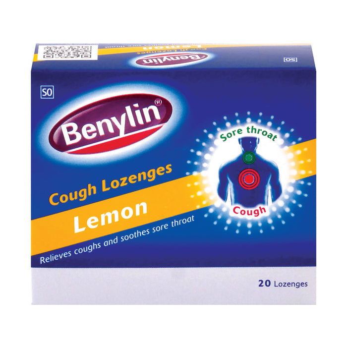 Benylin Cough Lozenges Lemon 20 Lozenges