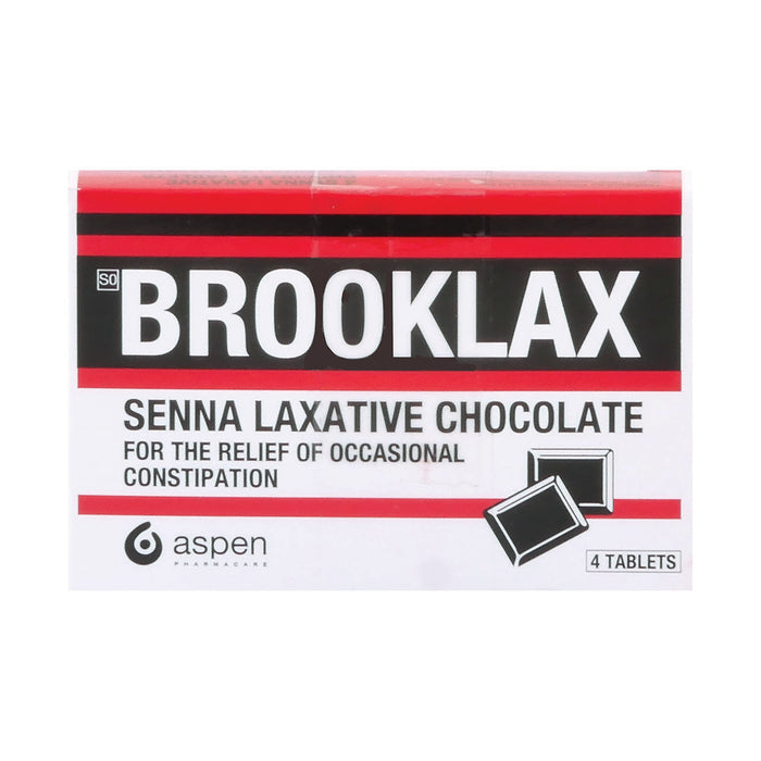 Brooklax Senna Laxative Chocolate 4 Tablets