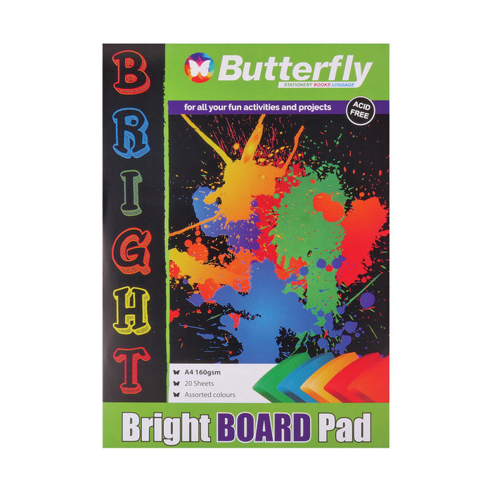 Butterfly A4 Bright Board Pad 20 Sheets