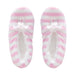 Cosy Fluffy Slippers - Pink Stripes