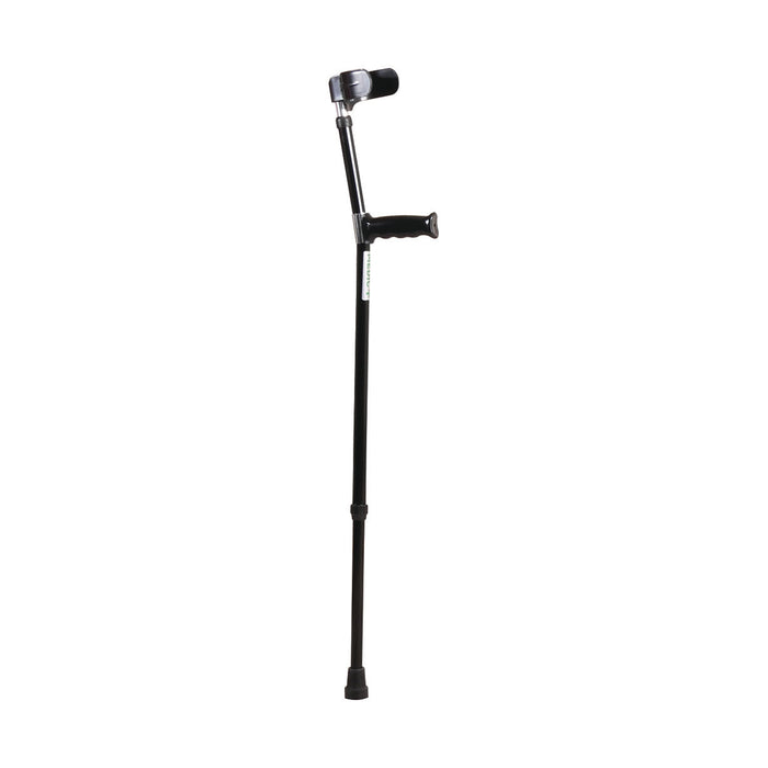 Crutches Eblow Adjustable Aluminum Singles - Black