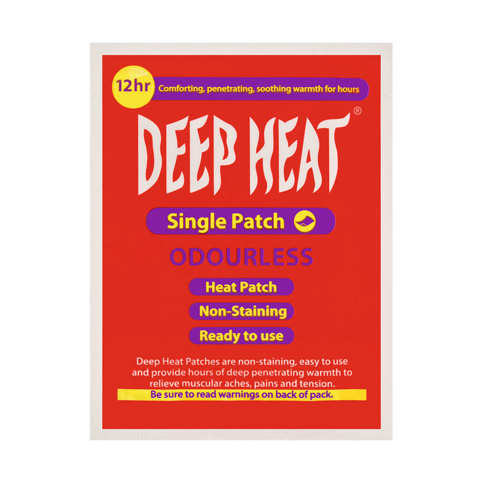 Deep Heat Single Odourless Patch