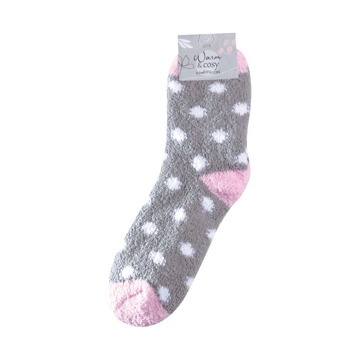 Jenam Warm & Cosy Fluffy Socks - Dots