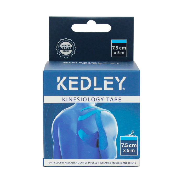 Kedley Kinesiology Tape Blue 7.5cm x 5m