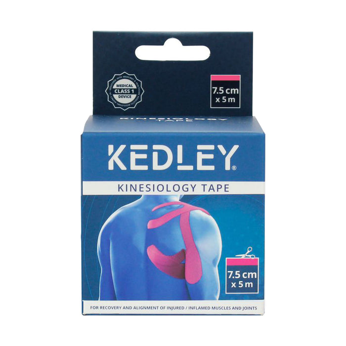 Kedley Kinesiology Tape Pink 7.5cm x 5m