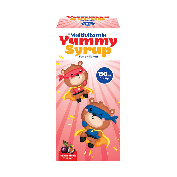 Maximed Yummy Multi-Vit Passion Fruit Syrup 150ml