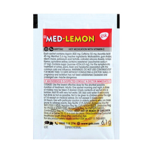 Med-Lemon Single Sachets 6.1g