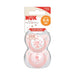 NUK Silicone Rose Soother 0-6 Months