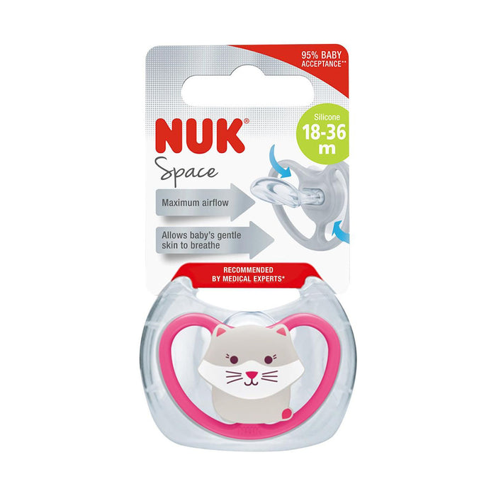 Nuk Space Soother Neutral 18-36 Months Girl