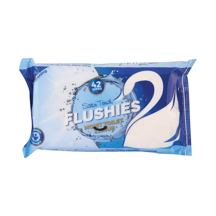 Satin Touch Flushies 42 Wipes