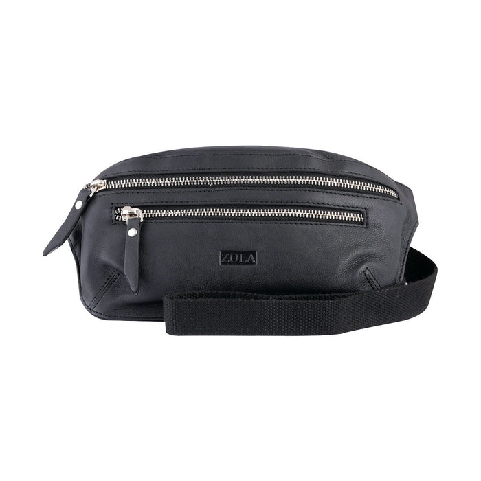 Zola 3 Zipper Executive Moonbag Black