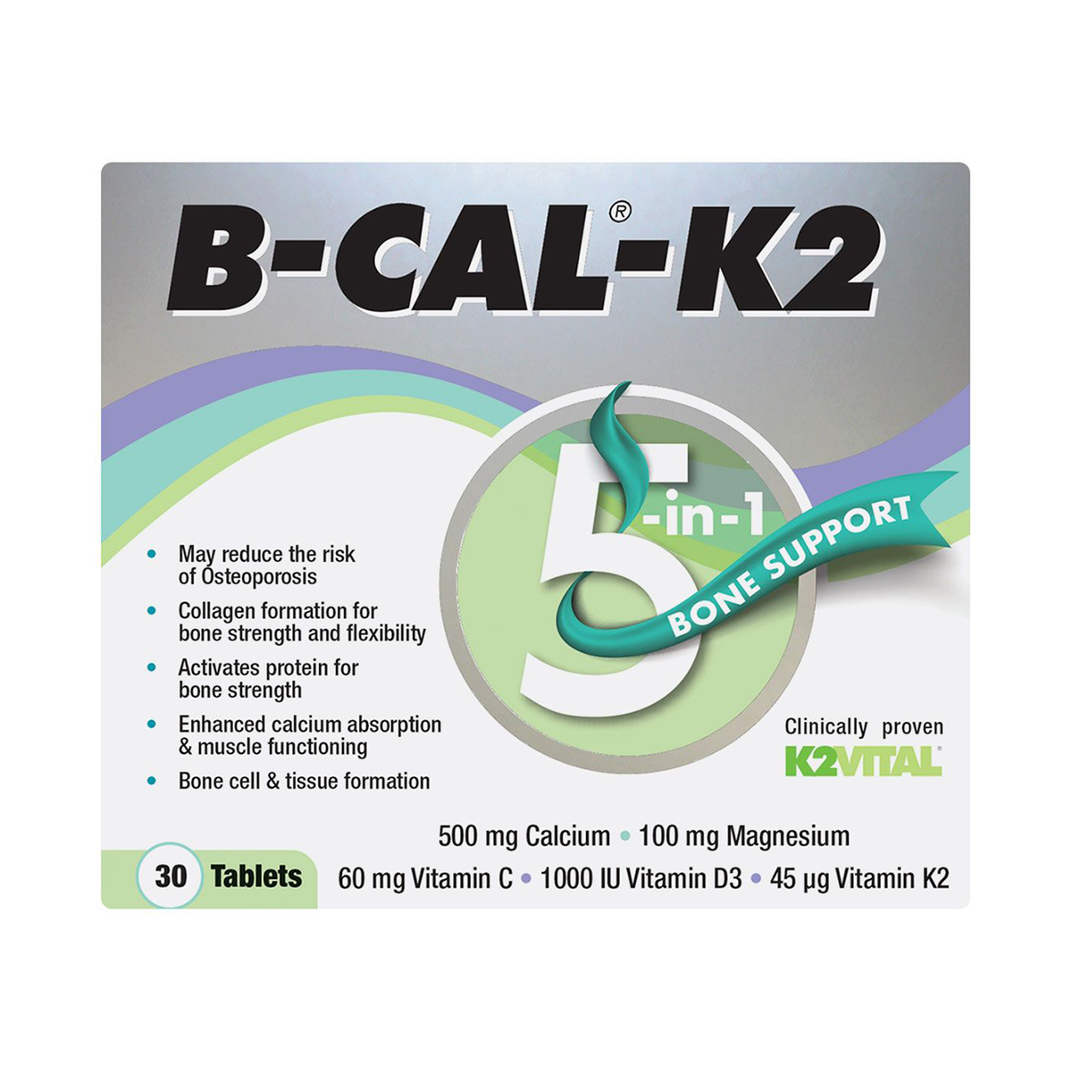 B-Cal-K2 30 Tablets - Maximed