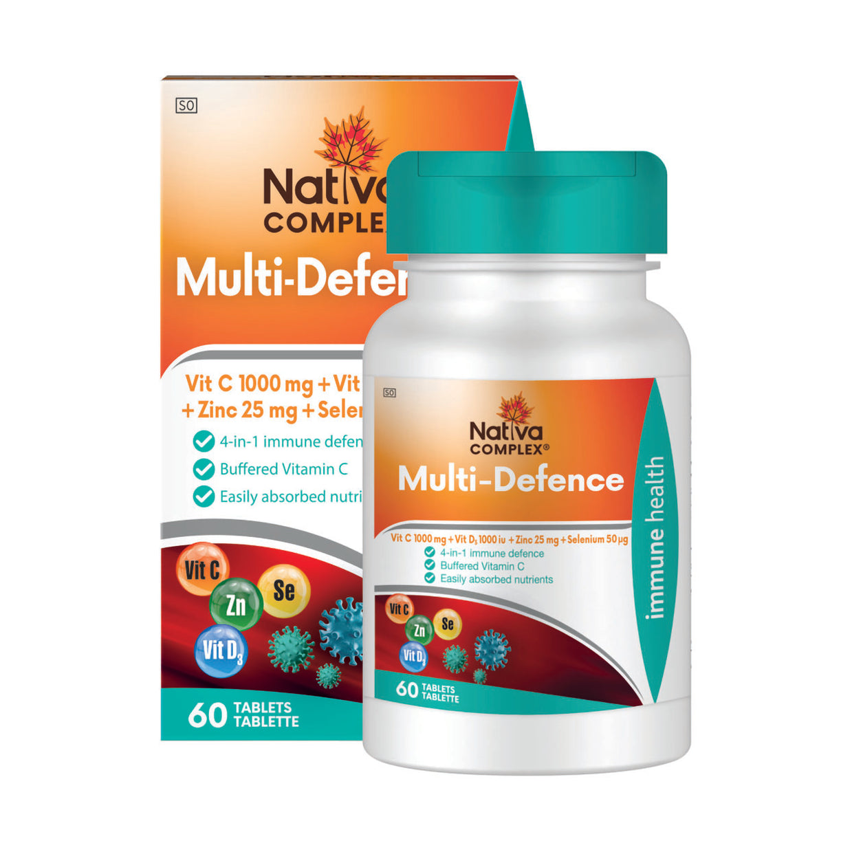 Nativa Complex Multi Defence 60 Tablets Maximed